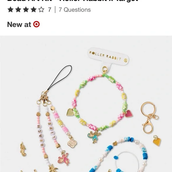 Roller Rabbit Accessory Making Kit - Multicolor Bead Set - Picture 2 of 2